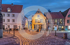 Schnoor - residential historic district in Bremen, Germany photo