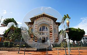 The Schoelcher library., Fort de France city, Martinique island, French West Indies. photo