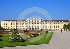 Schoenbrunn palace of Vienna