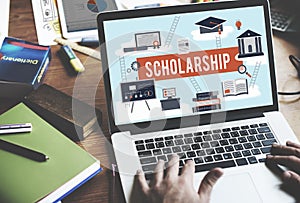 Scholarship Aid College Education Loan Money Concept photo