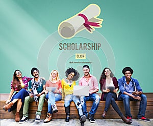 Scholarship Aid College Education Loan Money Concept photo
