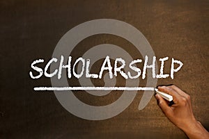 Scholarship Handwriting On Blackboard