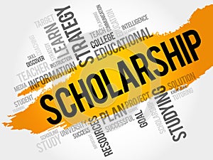 Scholarship word cloud