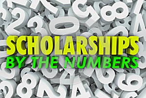 Scholarships By the Numbers Words College Financial Aid Merit Aw