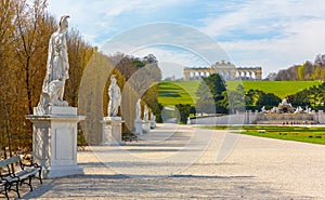 Schonbrunn Palace Gardens in Vienna