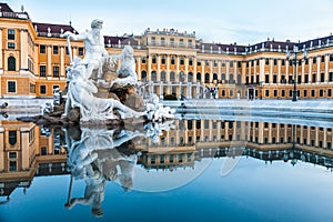 Schonbrunn Palace, imperial summer residence in Vienna