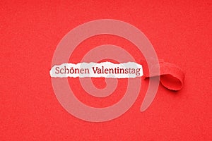 Schonen valentinstag means happy valentines day in german