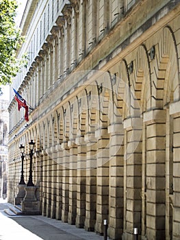 School Alphonse Daudet, NÃÂ®mes architecture detail, France photo