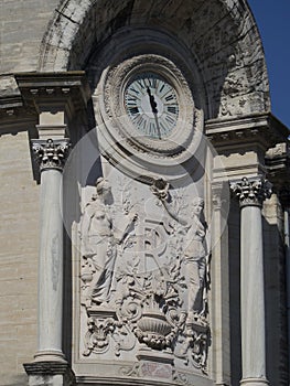 School Alphonse Daudet, NÃ®mes architecture detail, France