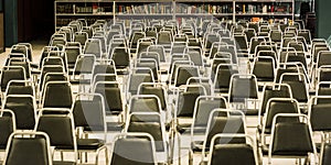 School auditorium with empty seats