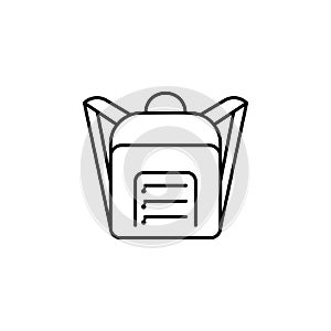 School backpack bag icon. Element of school icon
