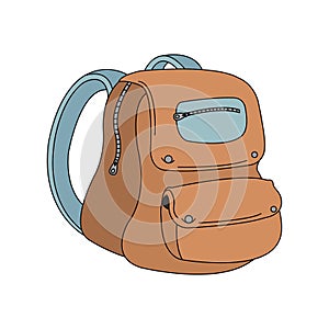 School backpack color icon