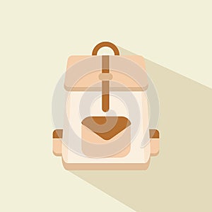 Vintage travel suitcases, Suitcase icon. Flat design style modern vector illustration. Isolated on stylish color background. Flat