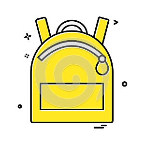 School bag icon design vector