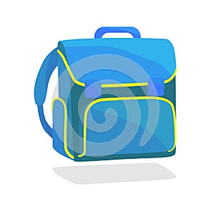 School bag icon realistic on a white background