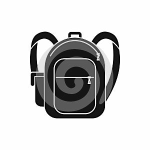 School bag icon, simple style