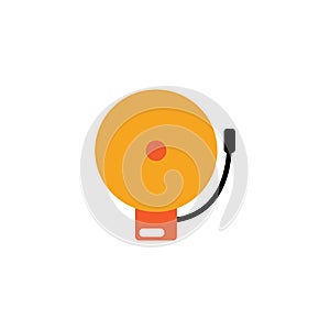 School bell icon design template vector isolated