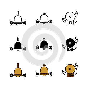 School Bell Icon : Education Theme