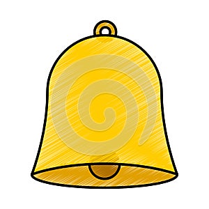 School bell isolated icon