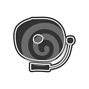 school bell sketch icon. Element of Education for mobile concept and web apps icon. Glyph, flat icon for website design and