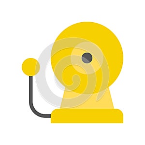 School bell vector, Back to school flat design icon