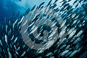 A school of bigeye trevally