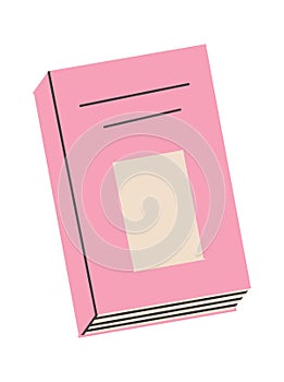 School book. Education hand drawn open or stack notebook. Vector cartoon diary encyclopedia