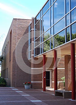 Brick school building