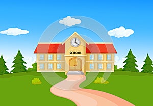 School building cartoon