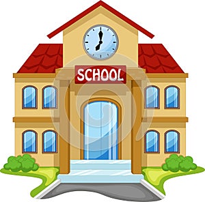 School building cartoon