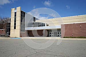 School building gynasium entrance