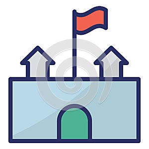 School Building  Isolated Isolated Vector Icon easily editable easily editable