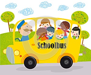 School bus children