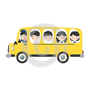 school bus and children transportation education