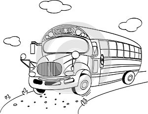 School Bus coloring page