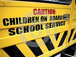 School bus door