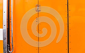 School bus door texture
