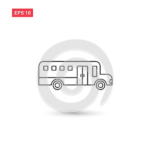 School bus icon vector design isolated 2