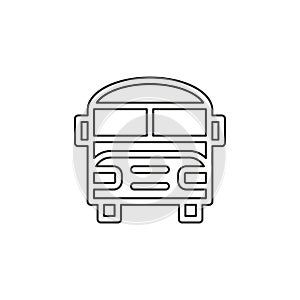 School bus icon - vector transportation vehicle