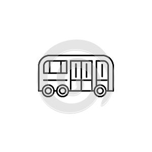 school bus outline icon. Element of lifestyle illustration icon. Premium quality graphic design. Signs and symbol collection icon