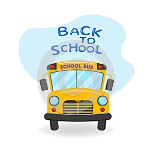 School bus. of School theme