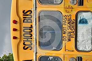 School bus sign