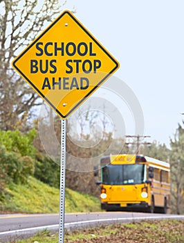 School bus stop sign