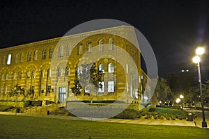 School Campus at night