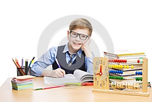 School Child Students Education, Pupil Boy in Glasses, Kid