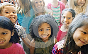 School Children Cheerful Variation Concept photo