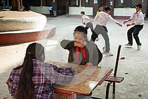 School children in Laos