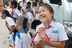 School children in Laos