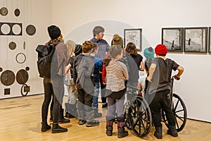 School class visit at MAC Museum