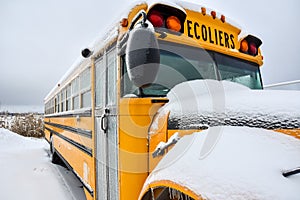 School closed due to bus caught in snowstorm